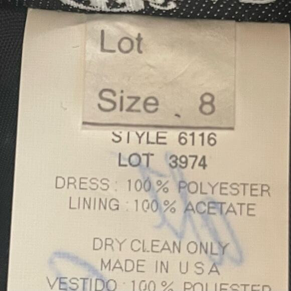 Betsy & Adam Sheer Black Draped BalletCore Spaghetti Strap Dress NWT Size 8 - Picture 10 of 13